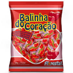 Balinha do Coração Morango 500g